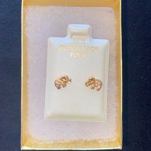 Kids 14K Gold Elephant Earrings with Screwback
